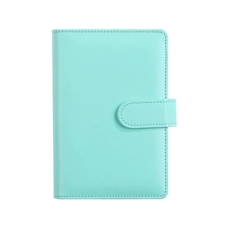 Solid colour A5 PU leather notebook shell with zipper closure in various colour options