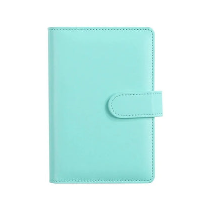 Solid colour A5 PU leather notebook shell with zipper closure in various colour options