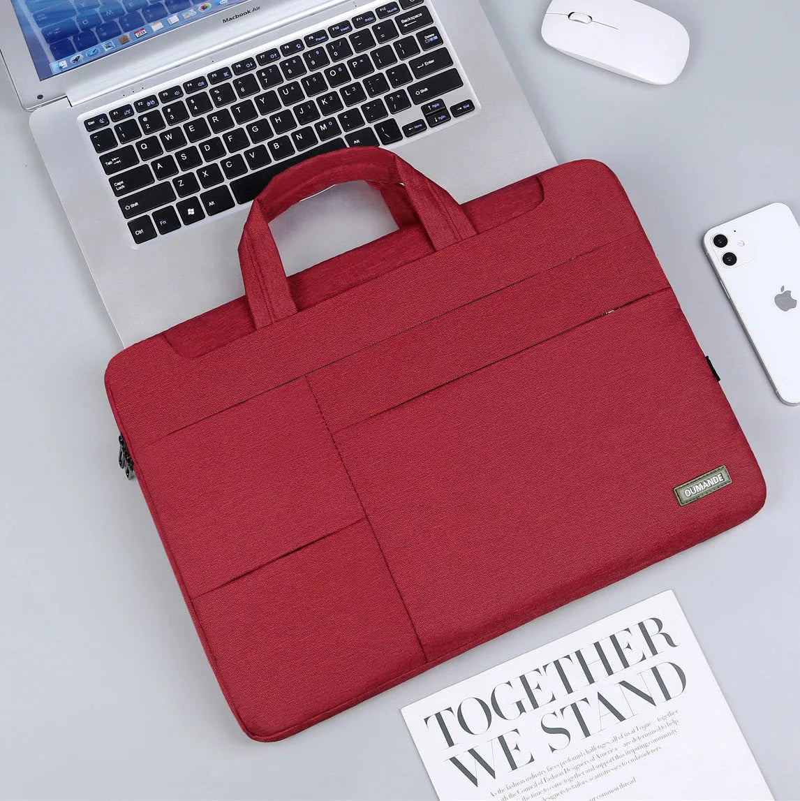 15.6-inch waterproof Oxford cloth laptop bag in six colour options with wear-resistant lining
