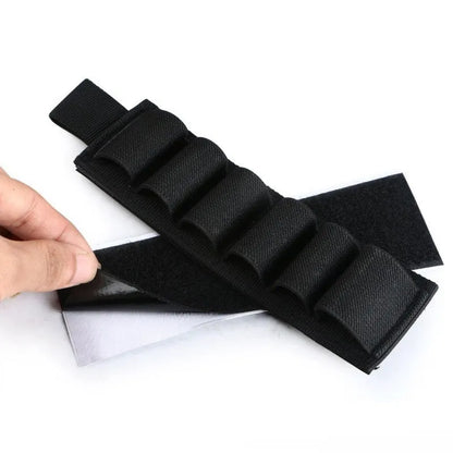 Tactical 6-hole storage sticker organiser in 1000D nylon fabric showing attachment points