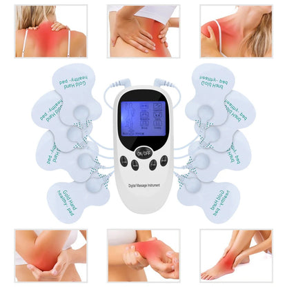 Dual Channel TENS Massager with six stimulation modes for back, neck, and leg pain relief