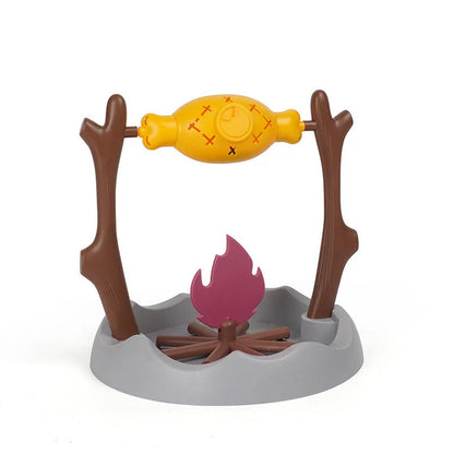 30x30x29cm cat toy with barbecue tumbling design and leakage food feeder mechanism made from ABS, PP and TPR materials