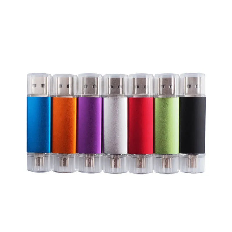 Caike aluminum alloy USB 2.0 flash drive in 32GB or 64GB with seven colour options
