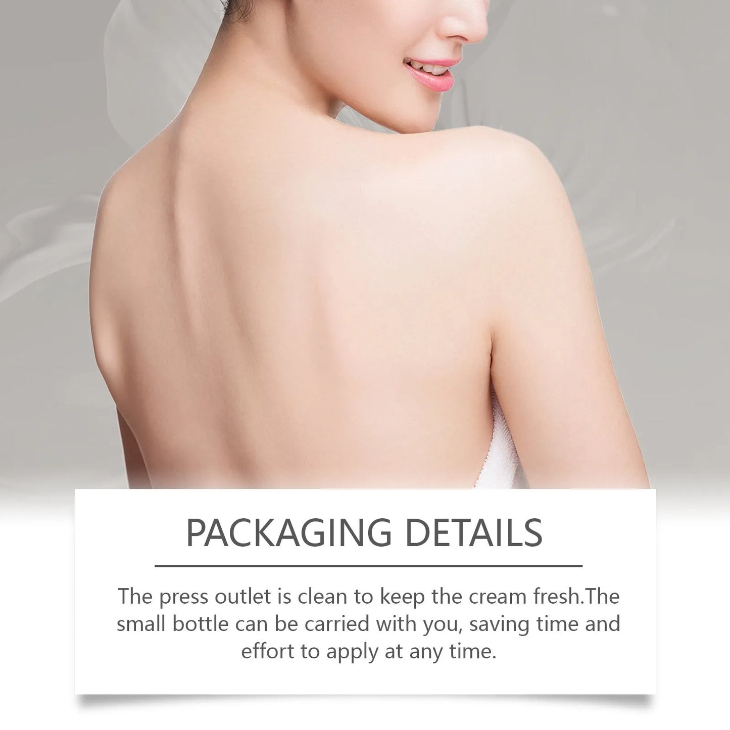 75g container of skin repair cream for neck treatment with bifidobacterium and mint extracts