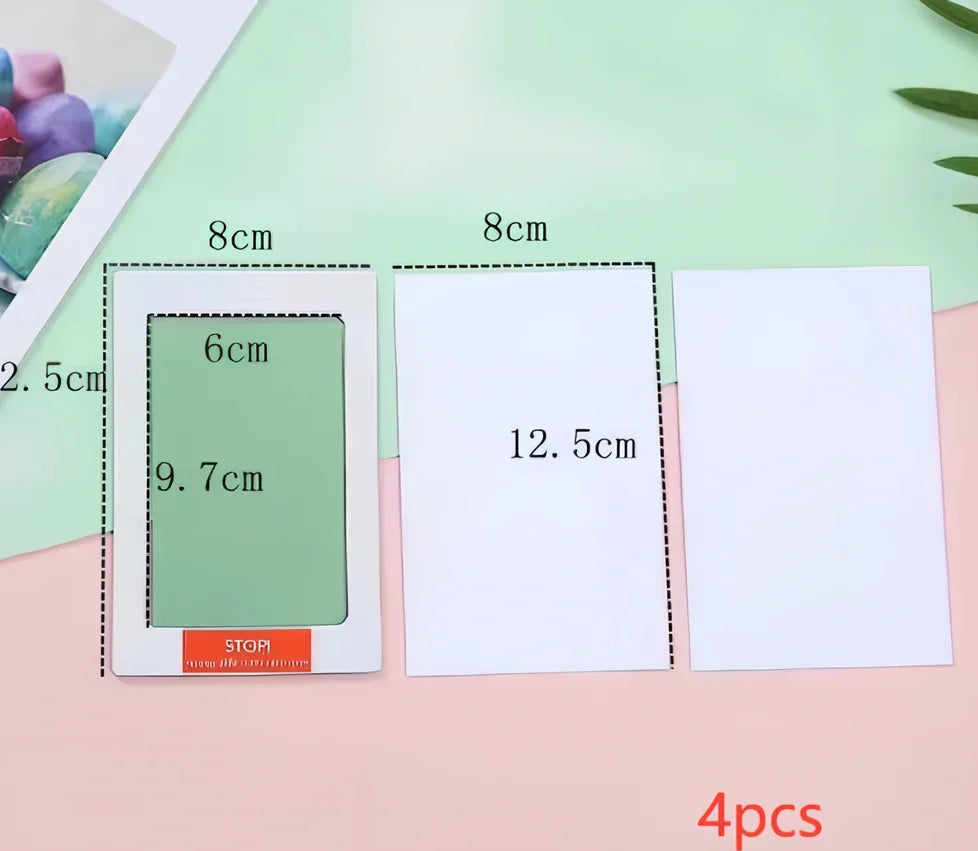 Disposable ink baby hand and foot print kit with six colour options and two size formats