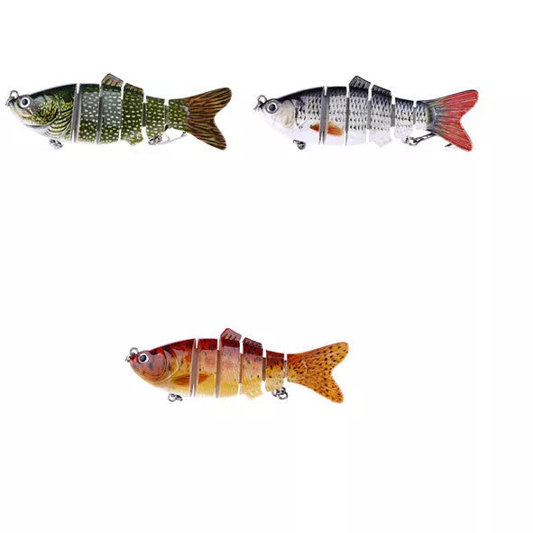 Plastic bait fish with high-strength hooks for effective fishing