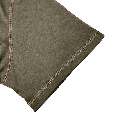 Men's short-sleeved polo shirt with V-neck design in various colors