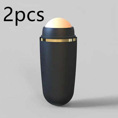 Portable volcanic stone oil absorbing ball measuring 3×8×2cm in white, black, and pink colour options