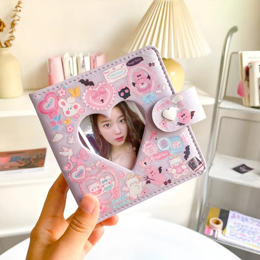 Assorted colourful cartoon PVC waterproof stickers on a sheet for notebook and planner decoration.