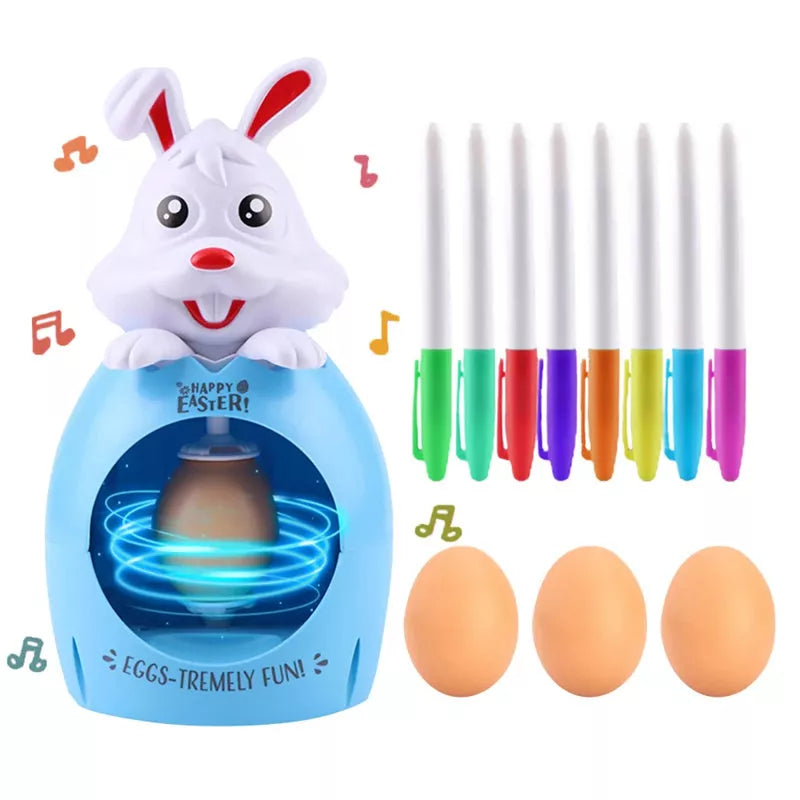 Easter egg decoration kit for kids with sound and light features, safe and non-toxic