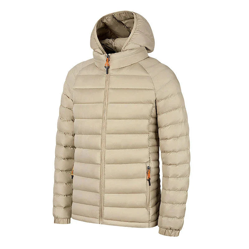Stylish lightweight hooded jacket for men in various colors and sizes