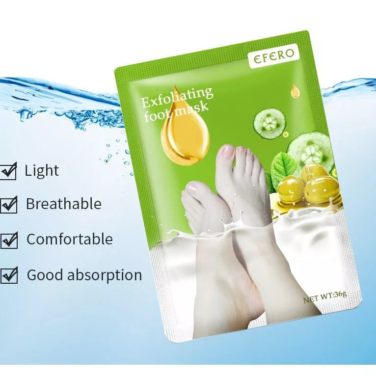 Exfoliating foot mask socks for dead skin removal and heel whitening, 2024 model