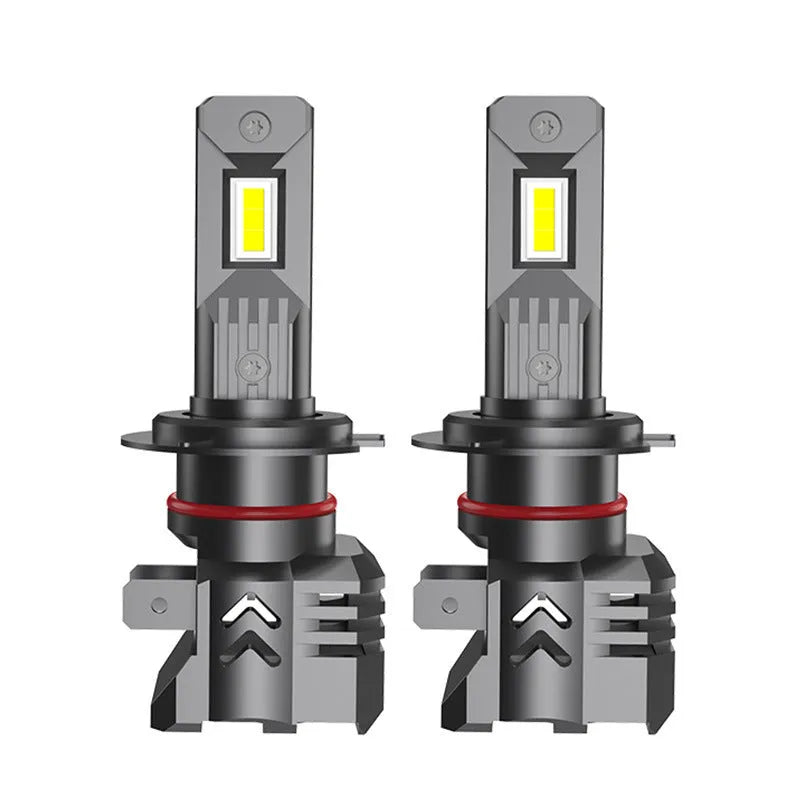 H1 H7 LED car headlight bulb, 12V, aviation aluminium, IP68, direct plug-in