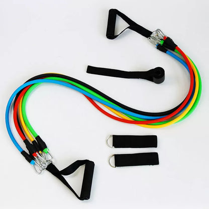 TPE Home Training Elastic Band Rope with carabiner for versatile workouts