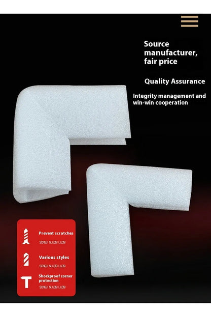 EPE pearl cotton corner protector U10 style with 10mm slot width