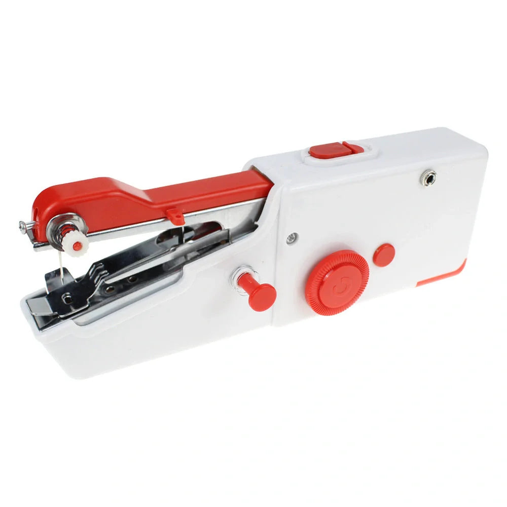 Portable Mini Hand Sewing Machine for quick fabric repairs, cordless operation, compact design