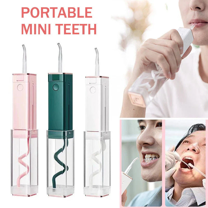 Cordless dental water flosser with powerful water jet for deep cleaning and dual cleaning modes