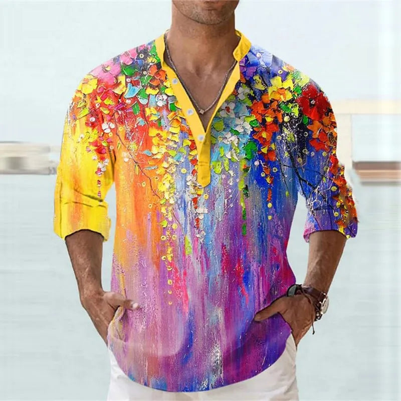 British style bamboo hemp t-shirt with digital thermal transfer stripe pattern in multiple colour options