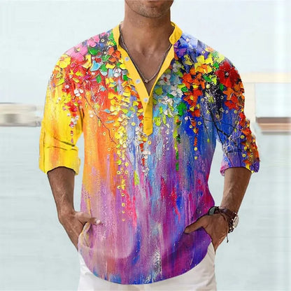 British style bamboo hemp t-shirt with digital thermal transfer stripe pattern in multiple colour options