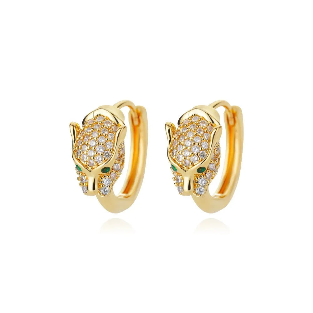 Women's irregular geometric butterfly earrings in copper with diamond treatment, showing heart-shaped and star designs in various colours