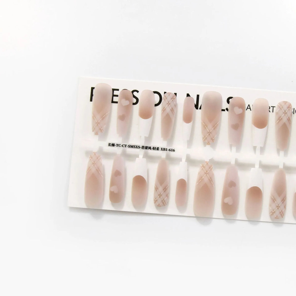 Ancient Chinese French ballet nail stickers, 40 piece set, Ballet Wind Is Gentle colour, glossy or frosted seal, SMSXS
