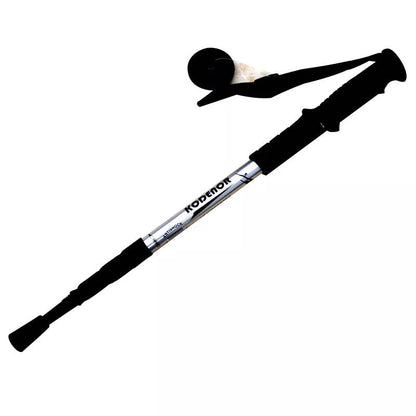 Ultra-light adjustable trekking poles in black, red, silver, and blue
