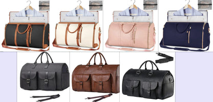 Spacious Travel Duffel Bag - Versatile Women's Handbag with Folding Suit Compartment in Multiple Color Options