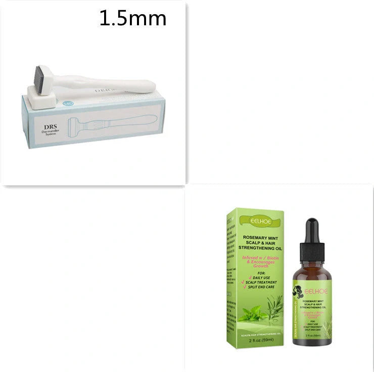 Rosemary Mint Hair Growth Oil bottle with natural ingredients for scalp massage and hair growth
