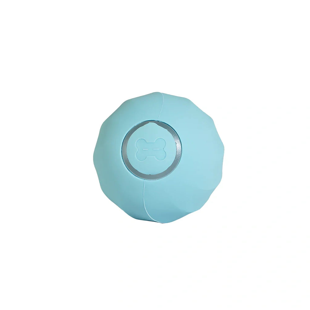 Interactive cat ball with silicone shell and USB charger for electronic pet entertainment