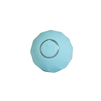 Interactive cat ball with silicone shell and USB charger for electronic pet entertainment