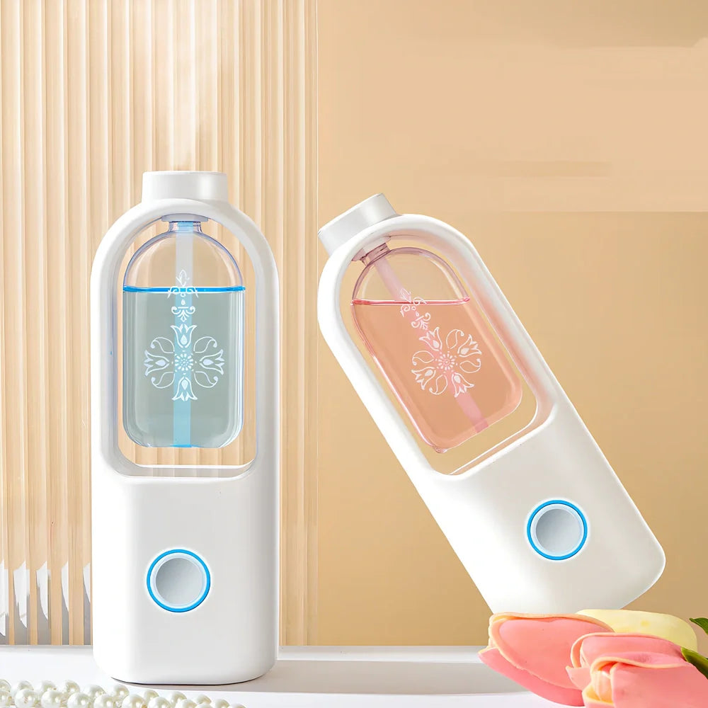 White columnar wireless aromatherapy machine with automatic deodorant function and wall bracket