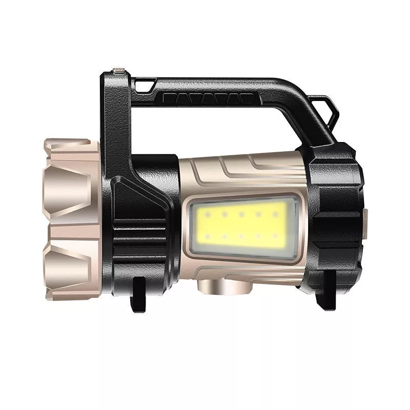 High-power portable searchlight with smart electric display and USB output