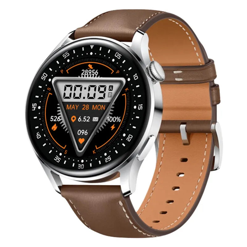 Sports health monitoring smart watch with 1.32-inch screen and silicone wristband in multiple colour options