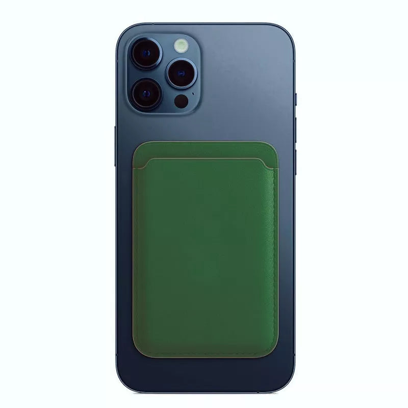 Magsafe Magnetic Leather Card Holder Wallet Case for iPhone in various colors