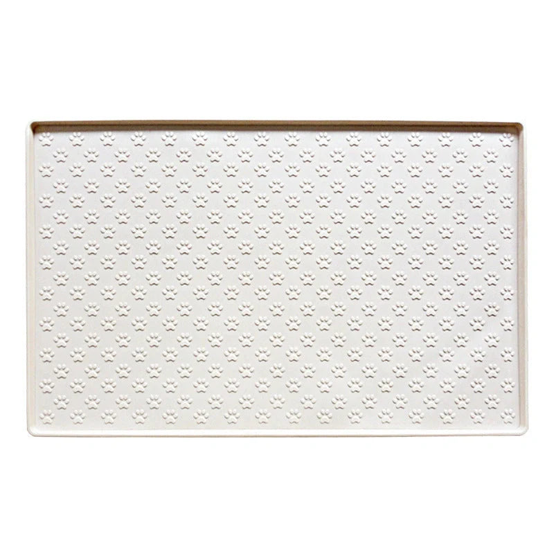 Waterproof silicone pet mat for dogs and cats, easy to clean and durable.