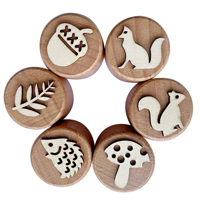 Wooden children's seal toy from Autumn Collection Series for infants 0-3 years