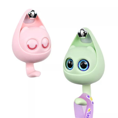 Interactive blink cat coat hook in six colors, perfect for home decor and organization