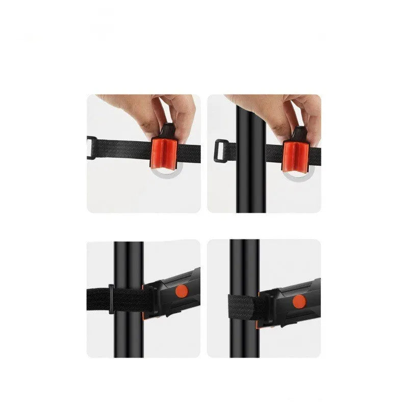 Waterproof USB charging riding taillight for bicycle and motorcycle modification in five colour options