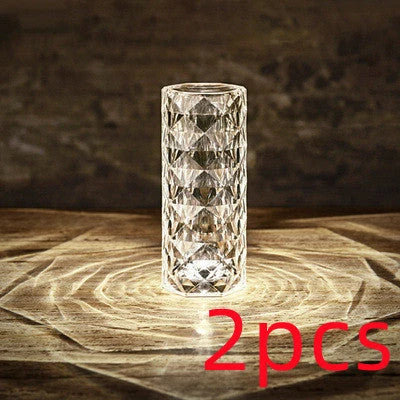Rose Light and Shadow Projector with mesmerizing 3D rose-petal display, premium acrylic construction, and customizable brightness and color settings