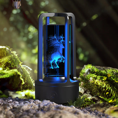 Stylish 2-in-1 Acrylic Lamp and Bluetooth Speaker with Touch Controls and Versatile Designs