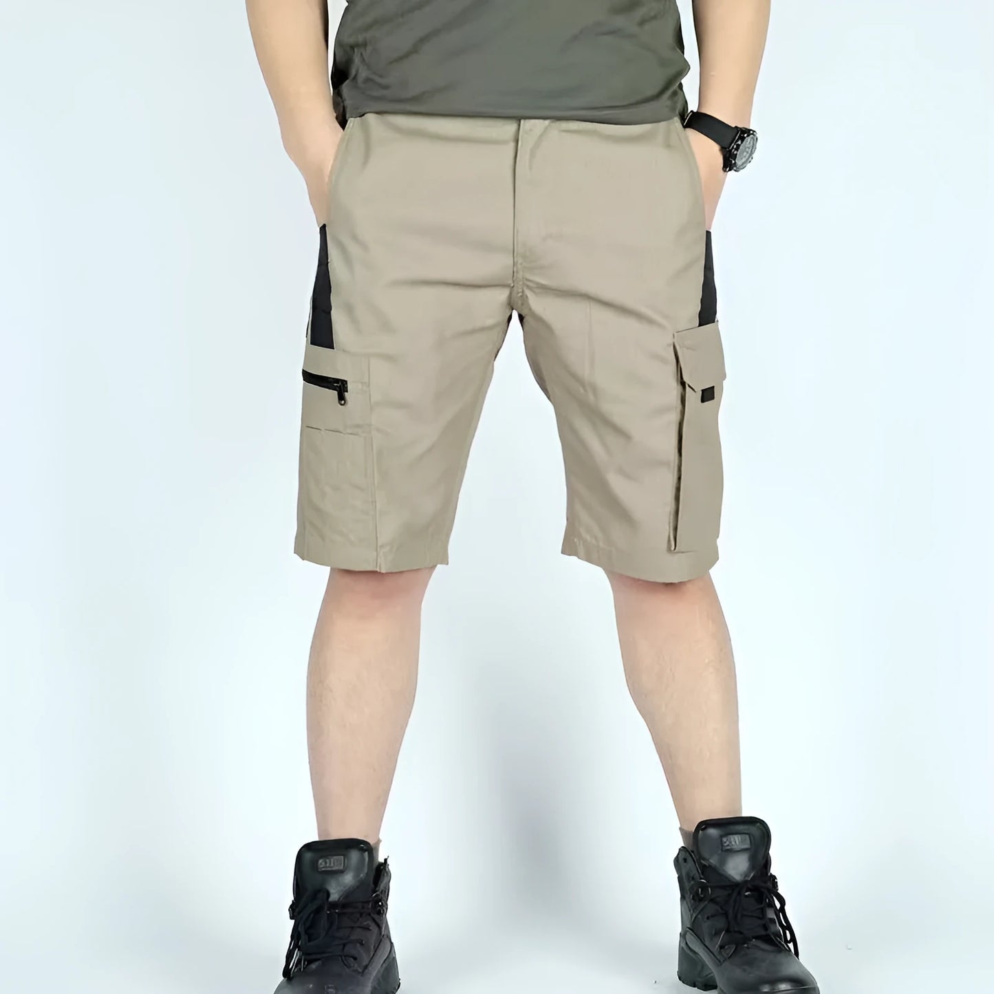 Adult camouflage shorts with elastic waistband in multiple colour options including CP and Dark Night camo.
