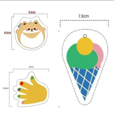 Bamboo fiber dish towel with cartoon patterns for kitchen cleaning