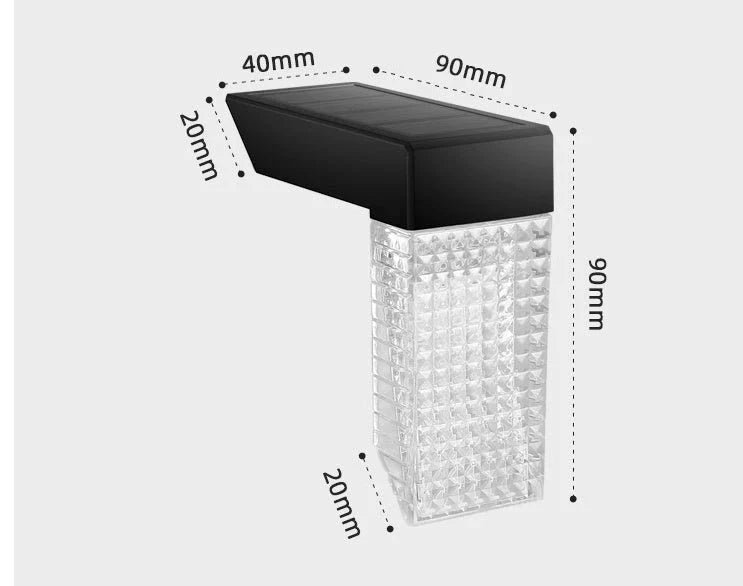 Solar-powered outdoor stair lights with warm and color-changing illumination, suitable for decks, fences, and yards