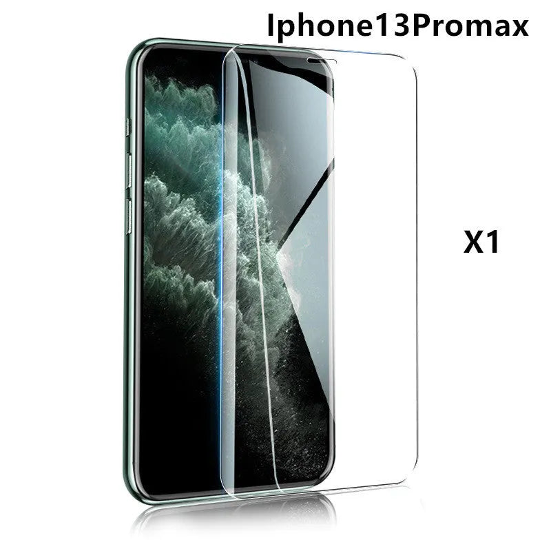 Tempered glass screen protector with 9H hardness and oleophobic coating for iPhone and Samsung phones