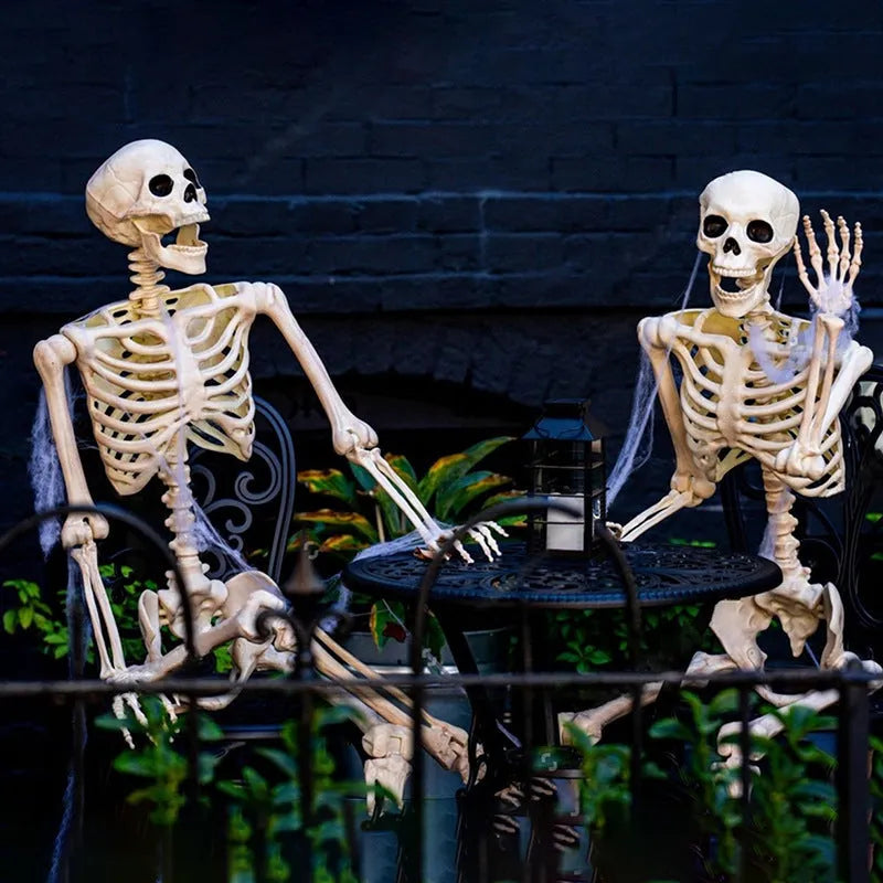 90cm tall plastic skeleton model with movable joints for Halloween decoration display
