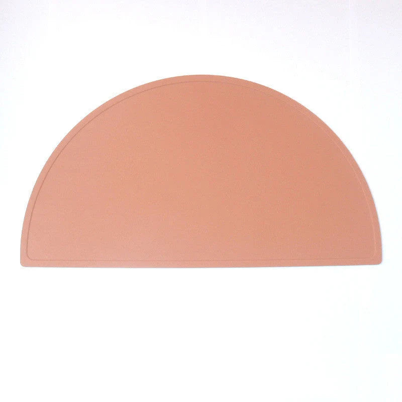 Premium Silicone Children's Placemat in various colors, featuring a modern and durable design for easy cleanup