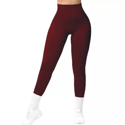 Women's high waist seamless leggings in various colors for fitness and casual wear