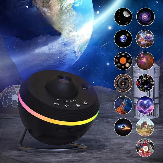 Enchanting Galaxy Projector with Realistic Night Sky Display and Customizable Lighting Effects