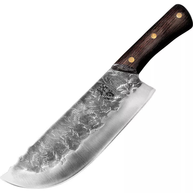 Hand Forged Longquan Kitchen Knife with 20-inch stainless steel blade and ergonomic handle