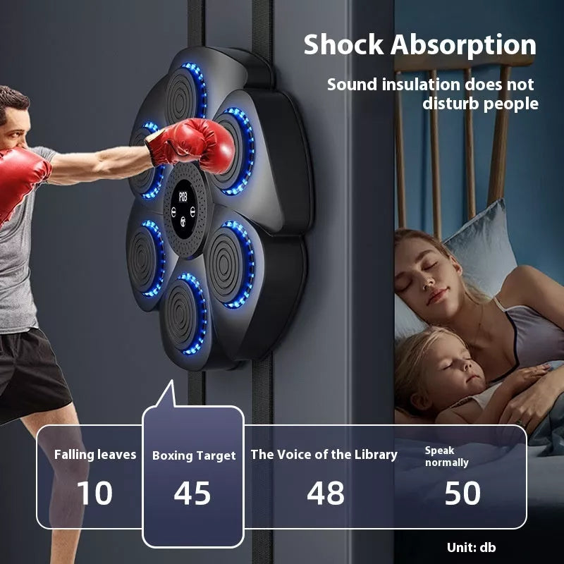 Smart Bluetooth wireless boxing equipment with half finger gloves for home workouts